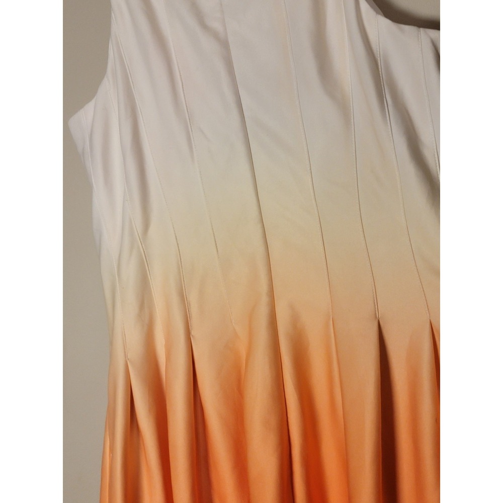 Calvin Klein Ombre Gradient Summer Dress White to‎ Orange - Picture 5 of 7